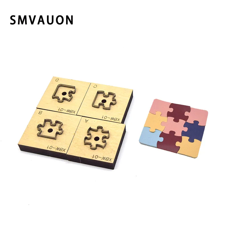 Cutting Die Wood Fun Puzzle Scrapbooking DIY Splice Cutter Mold Cut Mould Leather Handmade Craft Punch Tool Knife | Дом и сад