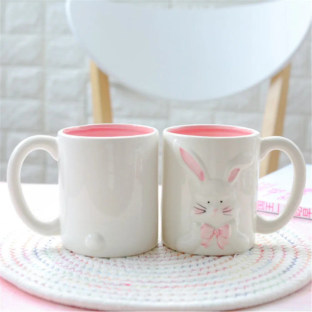 Cute Rabbit керамическая кофейная кружка кофейные чашки для чая с молоком творческая
