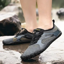 Мужские и женские кроссовки, быстросохнущие, унисекс, Аква и водонепроницаемая обувь, на шнуровке, для бассейна, пляжа, прогулок и бега