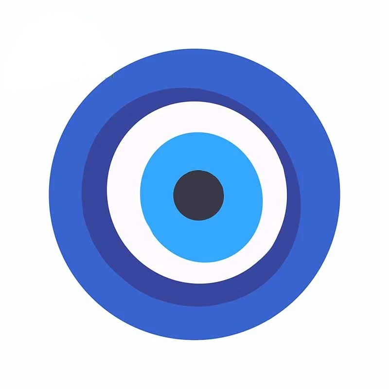 

Цветные персонализированные наклейки от сглаза для автомобиля, граффити, виниловый материал, окклюзия, царапина, ноутбук для JDM SUV RV, украшение Kk13cm