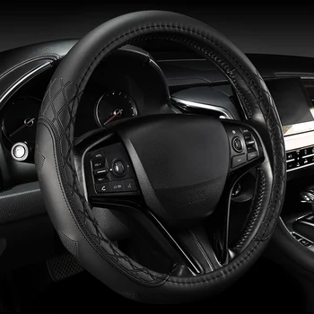 

Genuine Leather car steering wheel cover auto accessories for Suzuki Vitara Swift s-cross SX4 liana kizashi Touring Sports ciaz