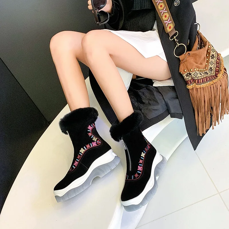 Новые женские ботинки на платформе; kozaki damskie; chaussures femmes automne hiver; зимние женские ботинки
