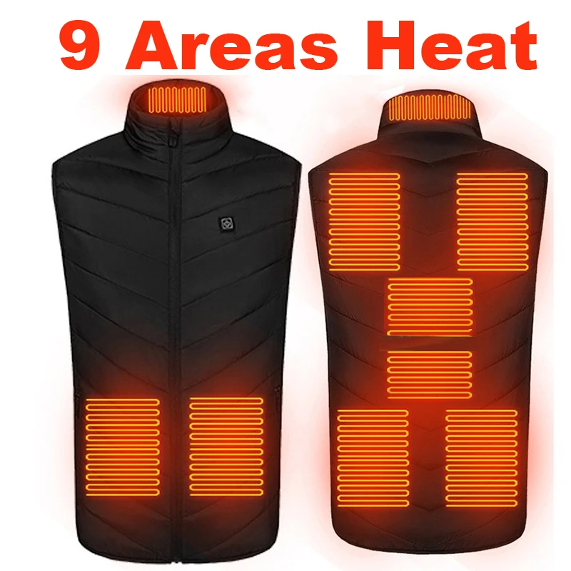 

2020 9 Heated Zones Heating Vest Washable Usb Charging Heating Warm Vest Control Temperature Outdoor кђѬка с подогѬевом