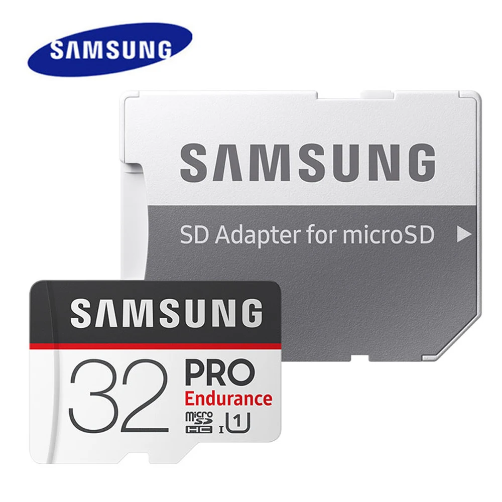 SAMSUNG PRO Endurance microSD Card 32GB 64GB 128GB U1microSDHC/SDXC Memory Card Read speed Up to 100MB/s for Video Surveillance