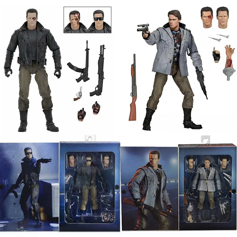 NECA Арнольд Шварценеггер Фигурка Терминатора Судный день T-800 фигурки экшн