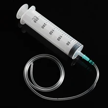 1Pc 250ml Large Capacity Syringe Plastic Large Disposable Capacity Syringe For Refilling Measuring & 1m Tube