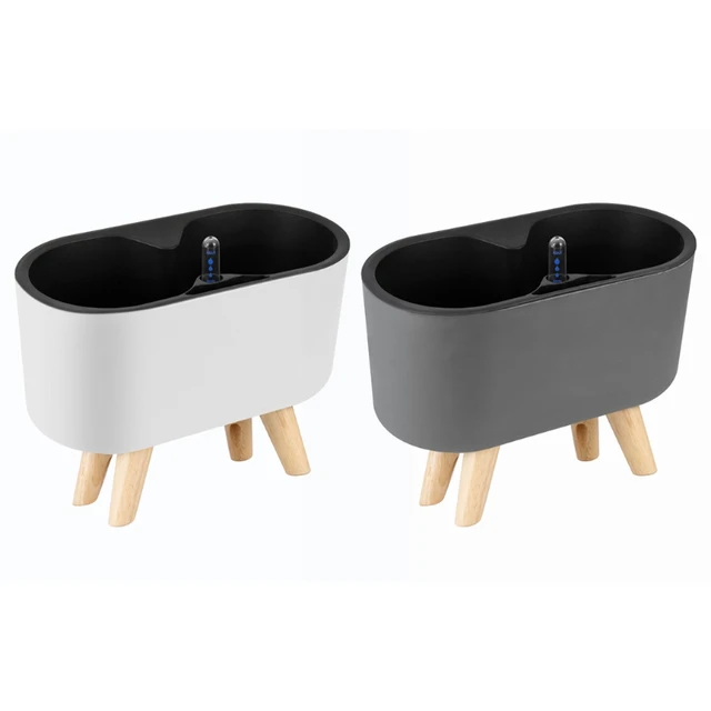 Kreatív Automatikus Önmagában Lévő Műanyag Növényi Edény Vízszint Jelzőpadlótáblával Asztallap Virágcserepő-Ültetvényes Csúszásgátló Wo - Image 6