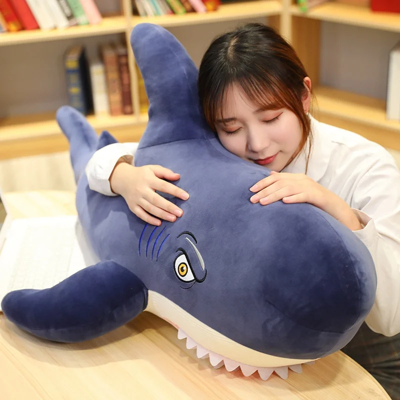 

Hot Huggable Simulation Shark Plush Toy Soft Stuffed Cartoon Animal Megalodon Doll Sofa Bed Pillow Cushion Baby Children Gift