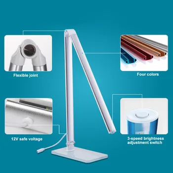 

Adjustable Flexible Rechargeable Dimmable Lights For Study Brightness USB LED Desktop Study Table Light