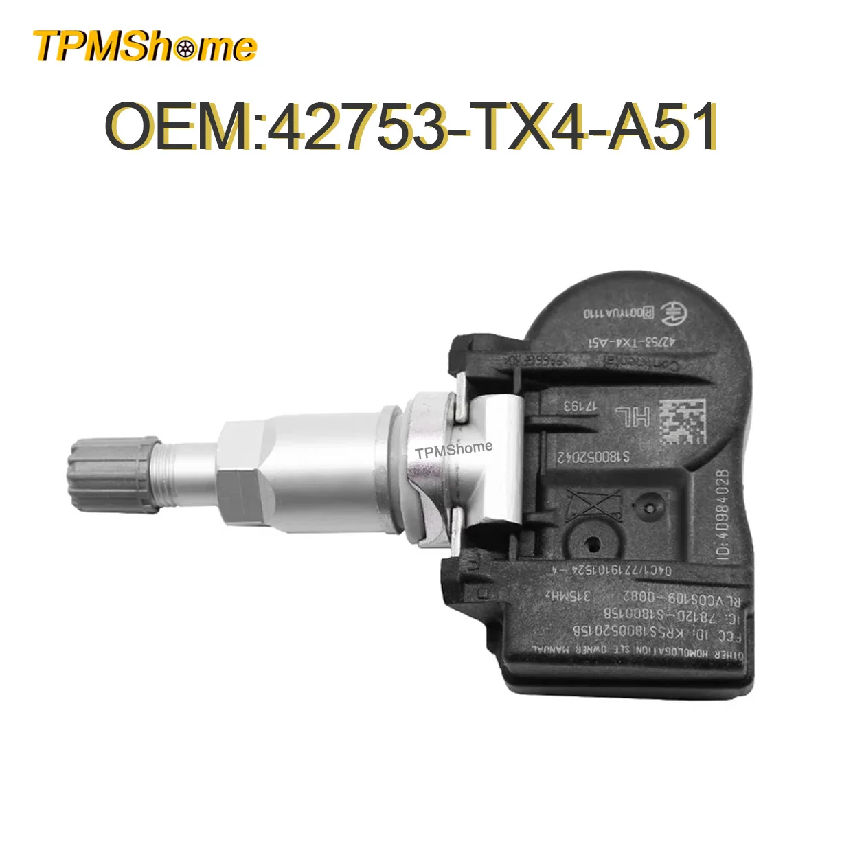 42753-TX4-A51 TPMS  315MHz Ÿ̾ з ͸ ý, 2013 2014 2015 Acura RDX 2014 2015 Acura MDX 42753TX4A51