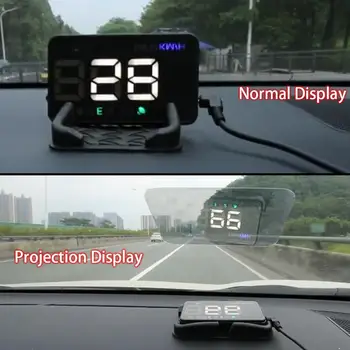 

Auto Head Up Display HUD GPS Speedometer Digital Over Speed Alert Windshield Projetor Auto Navigation