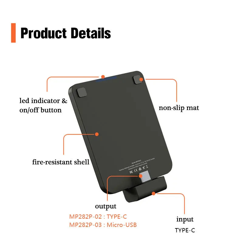 Миниатюрный 4500 мАч micro usb зарядный внешний резервный аккумулятор зарядное устройство чехол для samsung S7 S8 S9 Xiaomi Honor 9 10 Lite V20