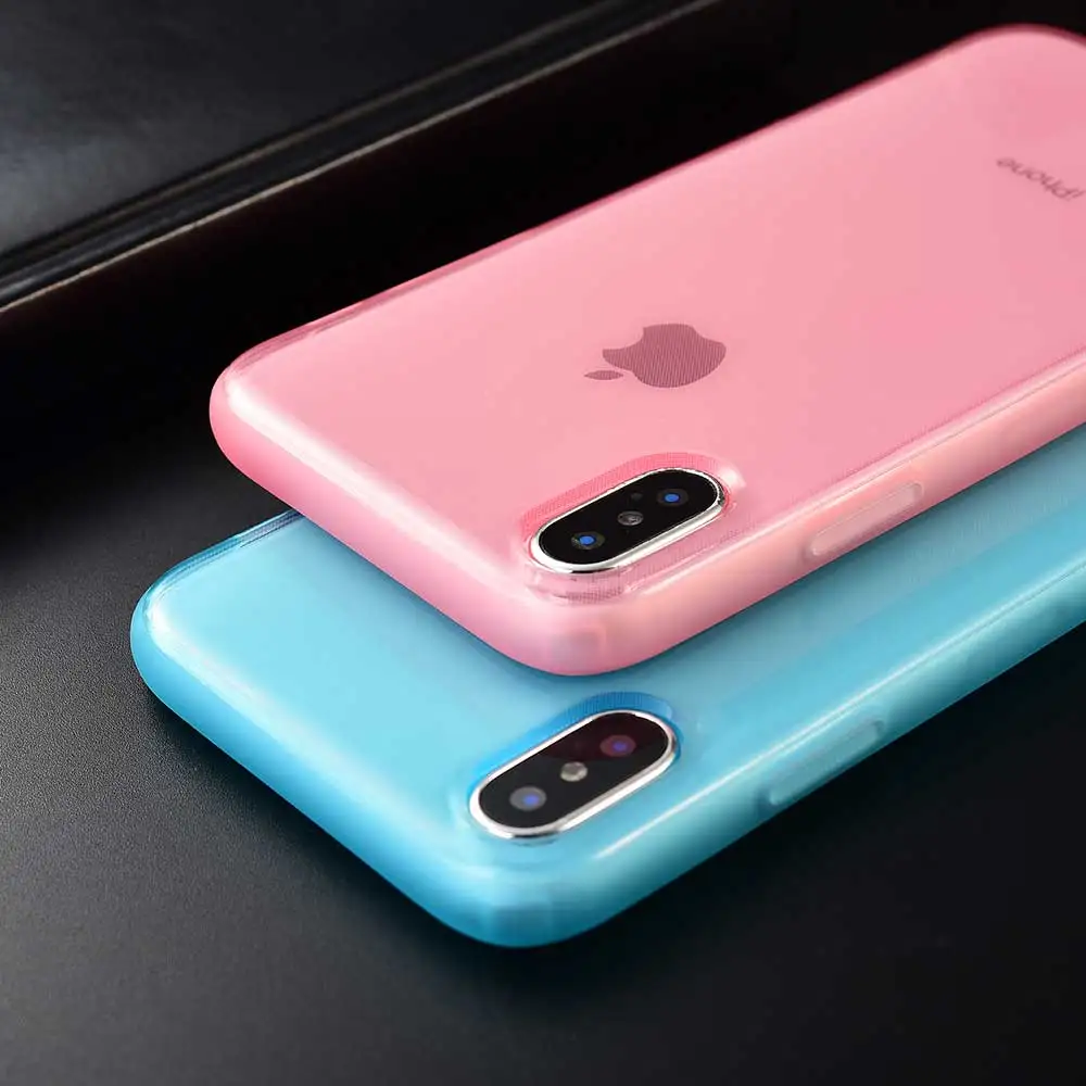 Классный Прозрачный чехол для телефона карамельного цвета iphone 11 Pro 11pro XS MAX X XR TPU