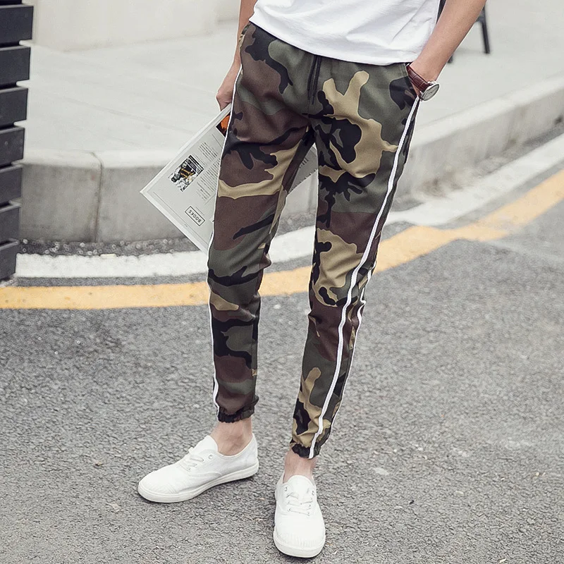 

Hot Selling Free Ankle Banded Pants Camouflage Casual Trousers Couples Harem Pants Sub-Large Size