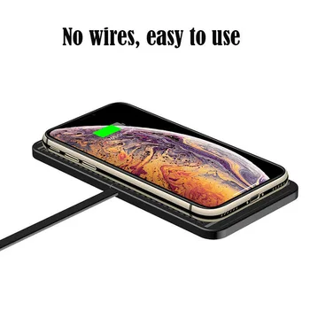 

Car Anti Skid Wireless Fast Charger Silicone Pad Phone Dash Mount Non Slip M8617