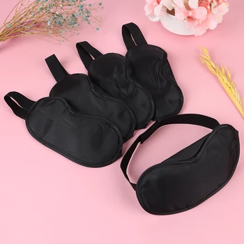 

5pcs Portable Sleeping Eye Mask Black Fast Eyeshade Cover Eye Masks Shade Patch Women Men Blindfold Travel Sleepmasker