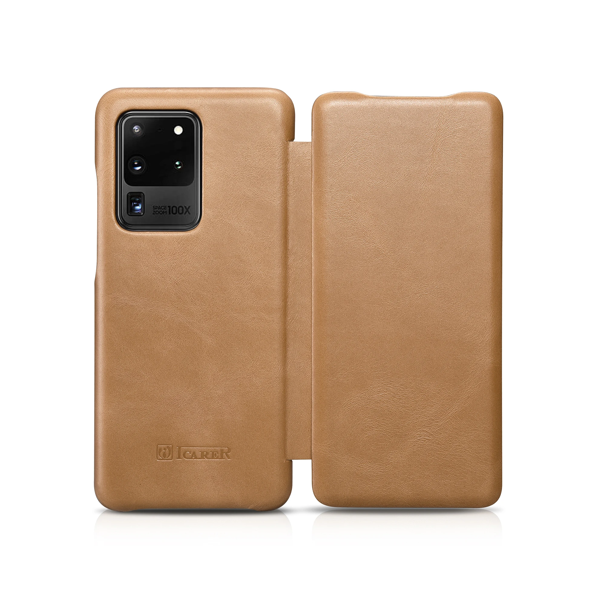 ICARER Luxury Flip Cover Case for Samsung Galaxy S20 S20Ultra S20 Plus Retro Handmade Genuine Leather Phone Case Protection ICARER Luxury Flip Cover Case for Samsung Galaxy S20 S20Ultra S20 Plus Retro Handmade Genuine Leather Phone Case Protection