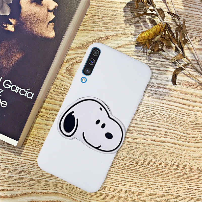 3D силиконовый чехол с мультяшным рисунком для телефона samsung Galaxy A50 A30 A40 A20 A10 A70 A60 A80 A7 A8s милая мягкая задняя крышка с подставкой - Цвет: 16