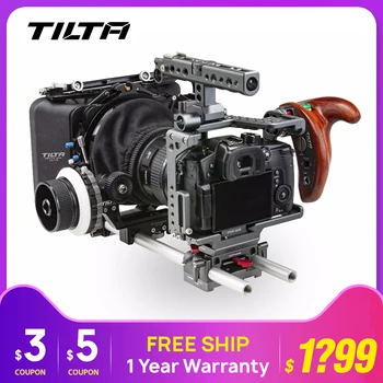 

TILTA ES-T37-C GH camera Cage Rig Kit for Panasonic GH4 GH5 R/S Wooden Handle 2.0 FF-T03 Dslr AB follow focus MB-T05 Matte Box