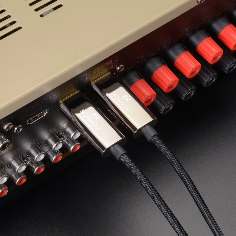 Оптический HDMI кабель 2,1 8K Dolby Vision 60Hz 4K HDR 4:4:4 ARC 48Gbs Ultra-HD(UHD) Аудио Ethernet шнур без потерь MOSHOU усилитель