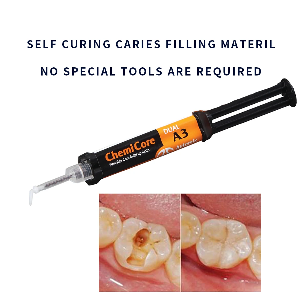 Caries Filling Material Tooth Repair Kit Self Curing Resin Teeth Cavity