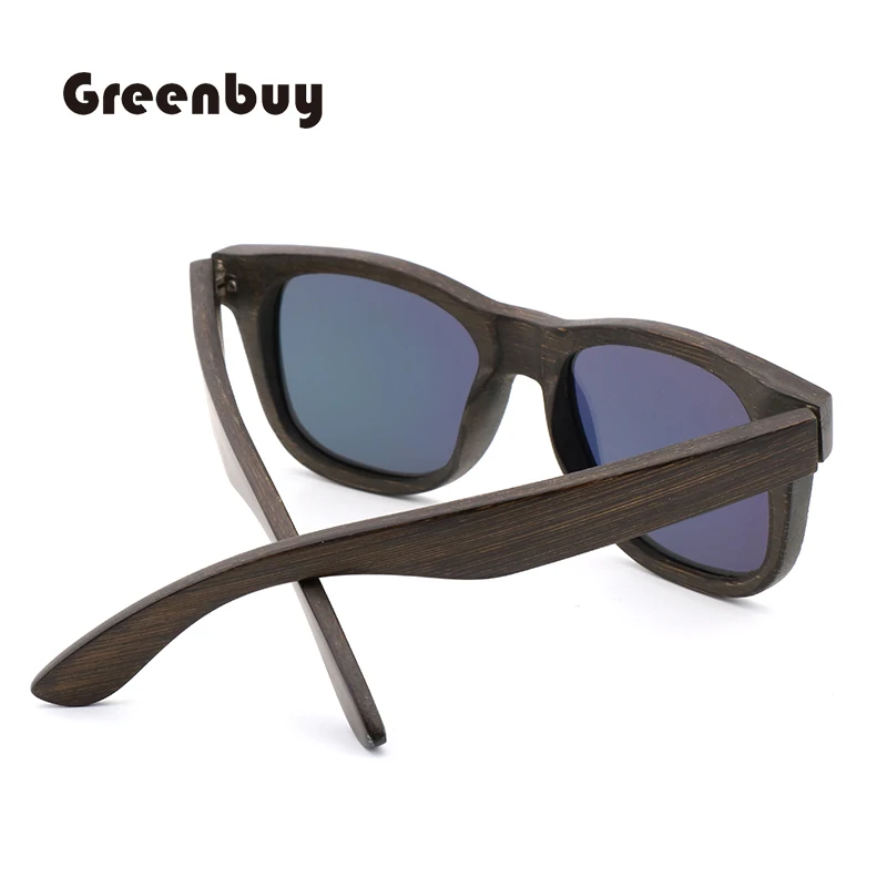 Men's Sunglasses Polarized Bamboo Brown Processing Mirror Lens Sunglasses Ms. Brand Design Hyun Colors Handmade