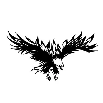 

DAWASARU Eagle Car Decal Black Car Graphic Vinyl Sticker Car Decal General Motors Hood Body Side Creative Car Sticker 10 * 20 CM
