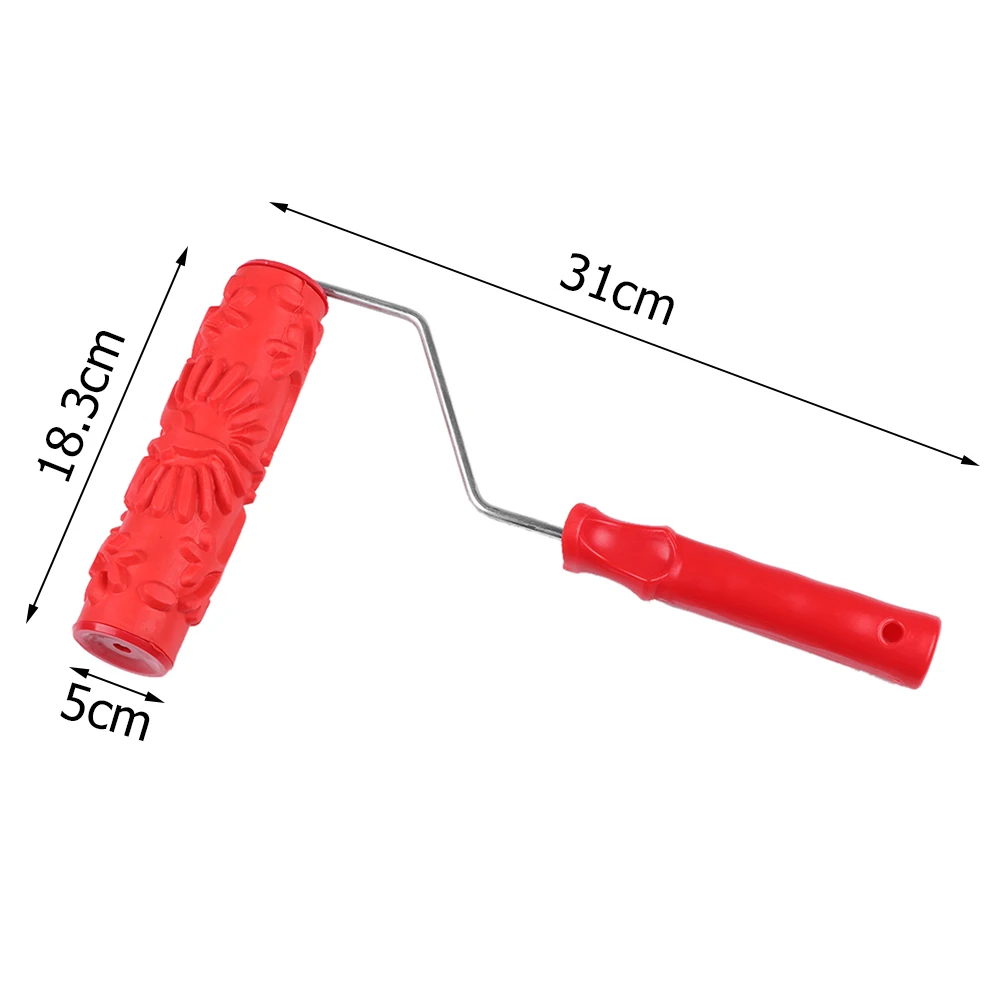 Инструмент для украшения дома, инструмент для нанесения краски на стену, роликовый инструмент для нанесения краски, резиновый цветочный узор, ролик для краски