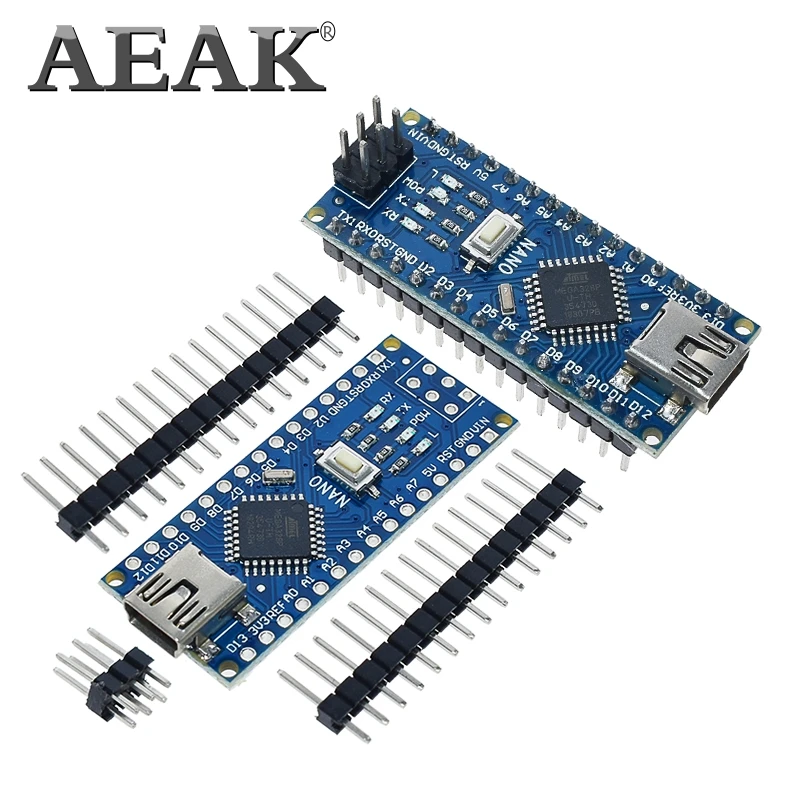 AEAK 1 шт. Акция Funduino Nano 3 0 Atmega328 совместимая плата контроллера для Arduino модуль PCB