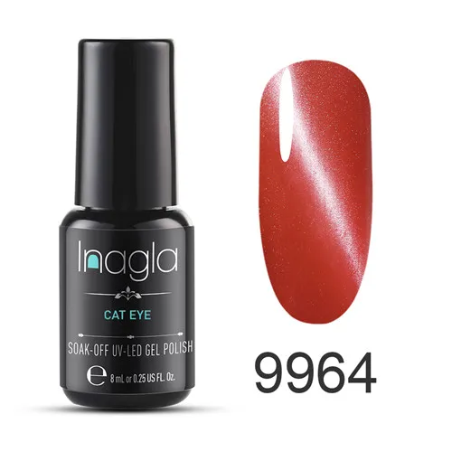 9964 Inagla Гель-лак «кошачий глаз» Набор для маникюра Гибридный магнит лазерные ногти полигель гель uv Vernis Гель-лак для ногтей - Цвет: 9964