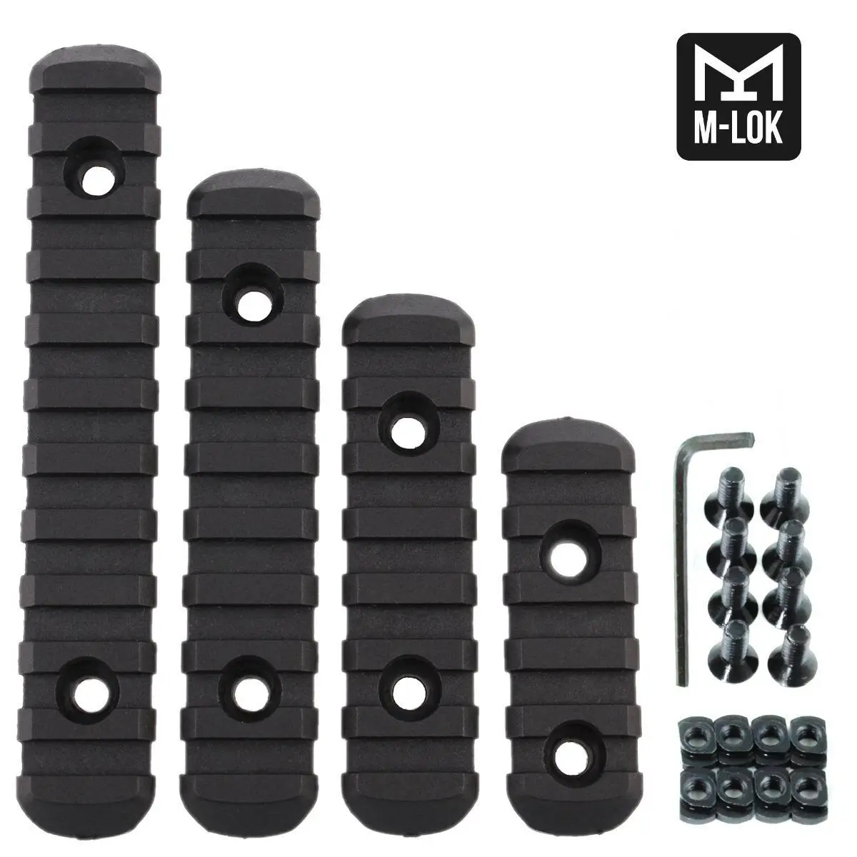 

4pcs Tactical M-LOK MOE Polymer Picatinny Rail Section Set M-LOK for MOE Handguard Side Rail System Adapter Hunting accessories