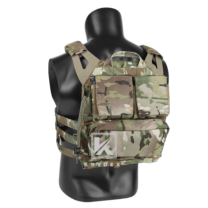 KRYDEX Tactical Pack Zip-on Panel Backpack For CPC NCPC AVS JPC2.0 Vest Multicam Tactical Airsoft Combat Gear Carrier Bag