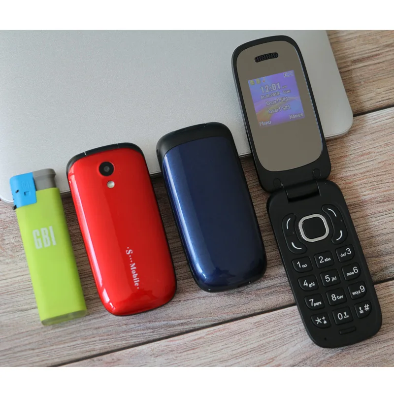 

New Style Mini F3 Flip Bluetooth 4-Frequency Feature Dual Card Mobile Unicom Single Screen with Lanyard Camera Phone