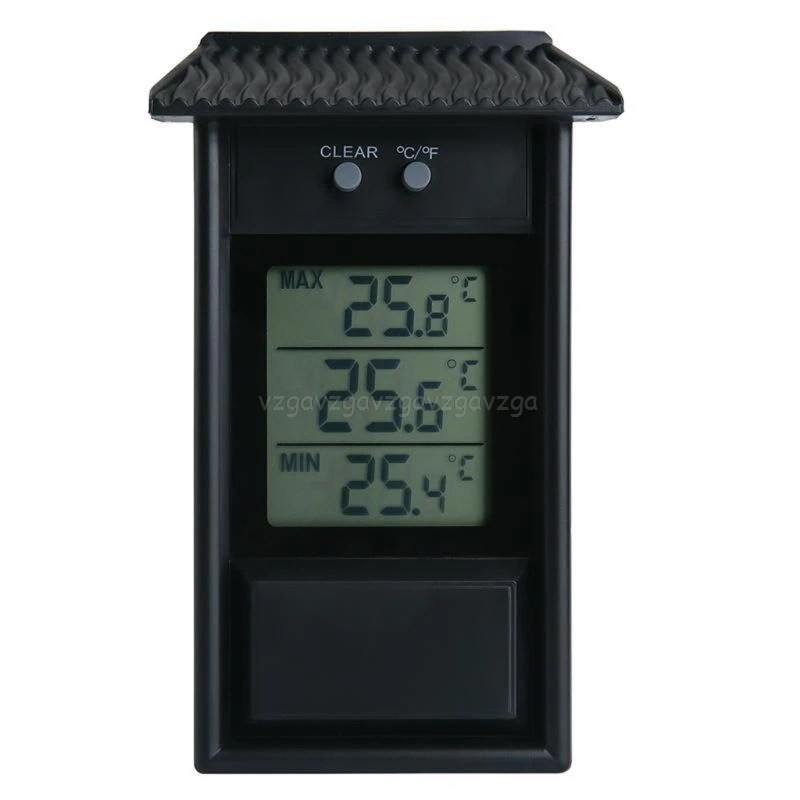 

LCD Digital Indoor/Outdoor Waterproof Thermometer Garden GreenHouse Wall Temperature Measurement Max Min Value Display O11 19