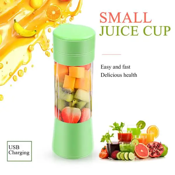 Skup 400ML przenośny blender do soku sokowirówka z pojemnikiem gospodarstwa domowego wielofunkcyjny mikser owoców sześć ostrzy maszyna do mieszania koktajle żywność dla niemowląt