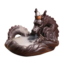 Винтажный офисный Чайный домик, ручной работы, сброс давления, дракон, ароматерапия, керамика, медитация, курильница, ладан, горелка