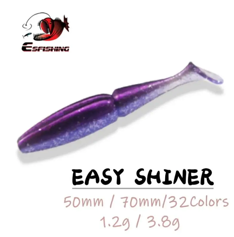 FISHING Lures Swimbait-Kit Vibration-Tail Shad Easy-Shiner Artificial 50mm 70mm Isca