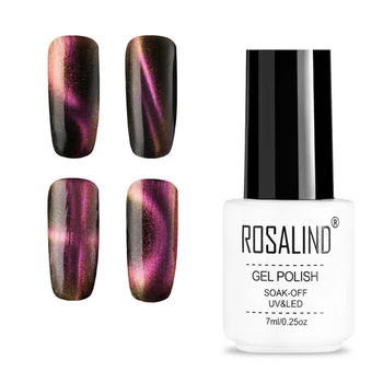 

Rosalind Gel For Nail Polish 4D Magic Cat Eyes 7Ml Soak Off White Uv Colors Semi Permanent Gel Varnish For Nail Art Manicure