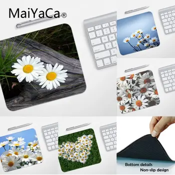 

MaiYaCa Top Quality Animated white daisy Office Mice Gamer Soft Mouse Pad Top Selling Wholesale Gaming Pad mouse Gaming