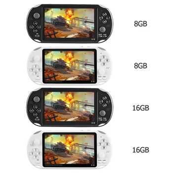

X12 5.1 inch Color Screen Handheld Game Video Player Game Consoles with Double Rocker Built-in 2500 Games Support 32GB TF Card
