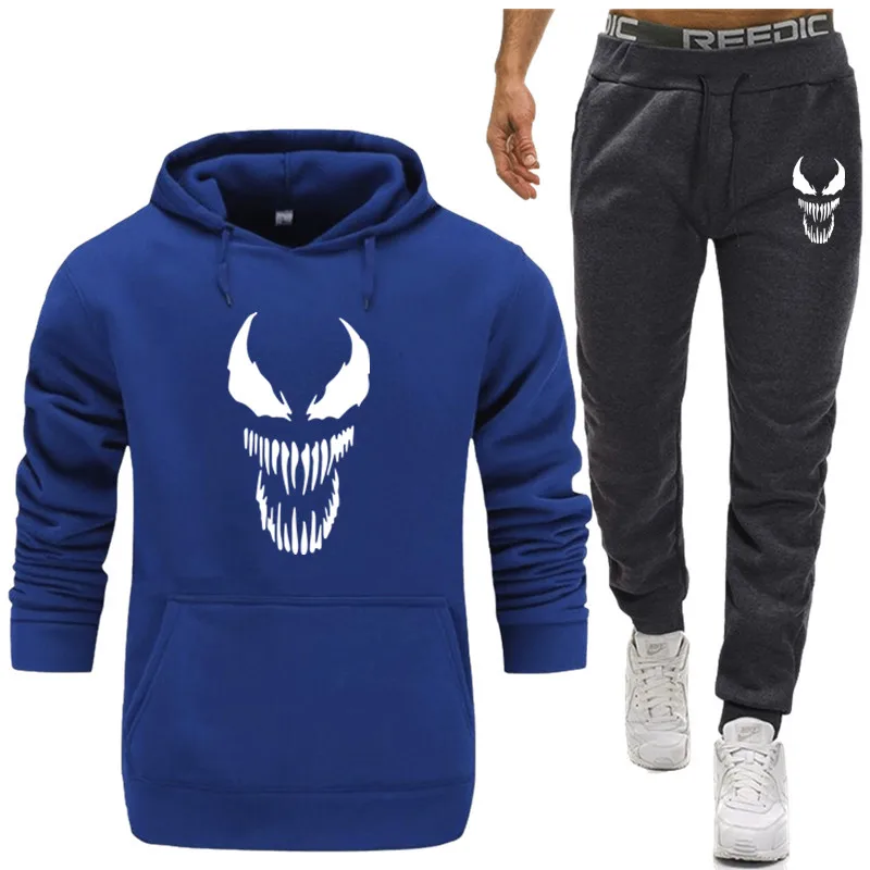 Костюм для бега venom мужской модный спортивный костюм штаны одежда спортзала