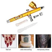 7cc 0,3 ММ Аэрограф, инструмент, насадка, пистолет-распылитель двойного действия, гравитационная подача, кисти для украшения торта, для маникюра, воздушная щетка, Прямая поставка