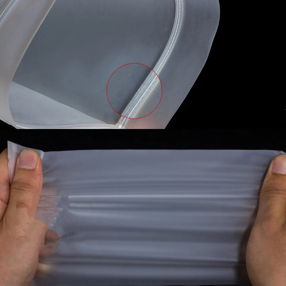 100Pcs/Lot Froted Transparent Plastic Packing Bags for Clothes Ziplock Storage Bags for Accessories Books Travel Split Bag