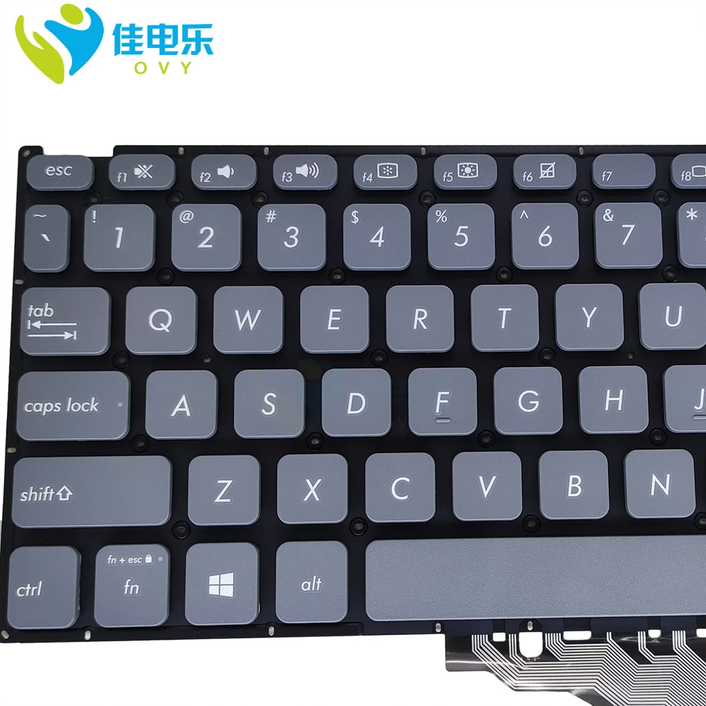 Inglês Teclado do Portátil para Asus Vivobook X509 M509 X512 X512d X509u X509fa X509d X509da X509ba Teclados dos Eua Cinza 0knb05108us00 Teclado de substituição - Imagem 3