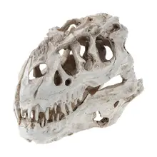Тираннозавр череп динозавра изделия из смолы окаменелое обучение скелету модель Хэллоуин украшения для дома и офиса