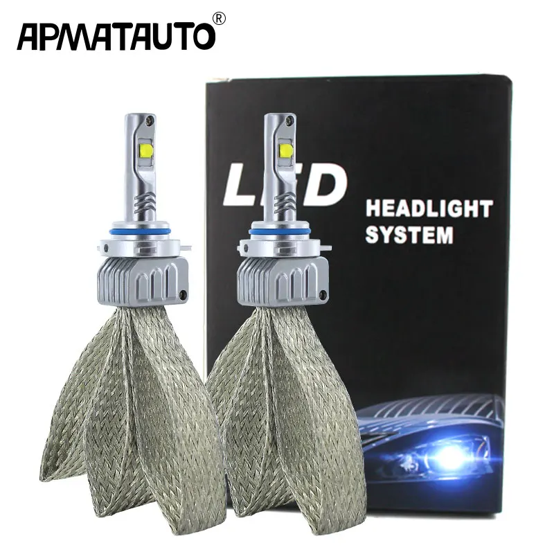 2 шт. автомобисветодиодный светодиодные лампы H7 h4 h8 h11 HB3 HB4 9006 9012 9005 H16(JP) для XHP50 chips