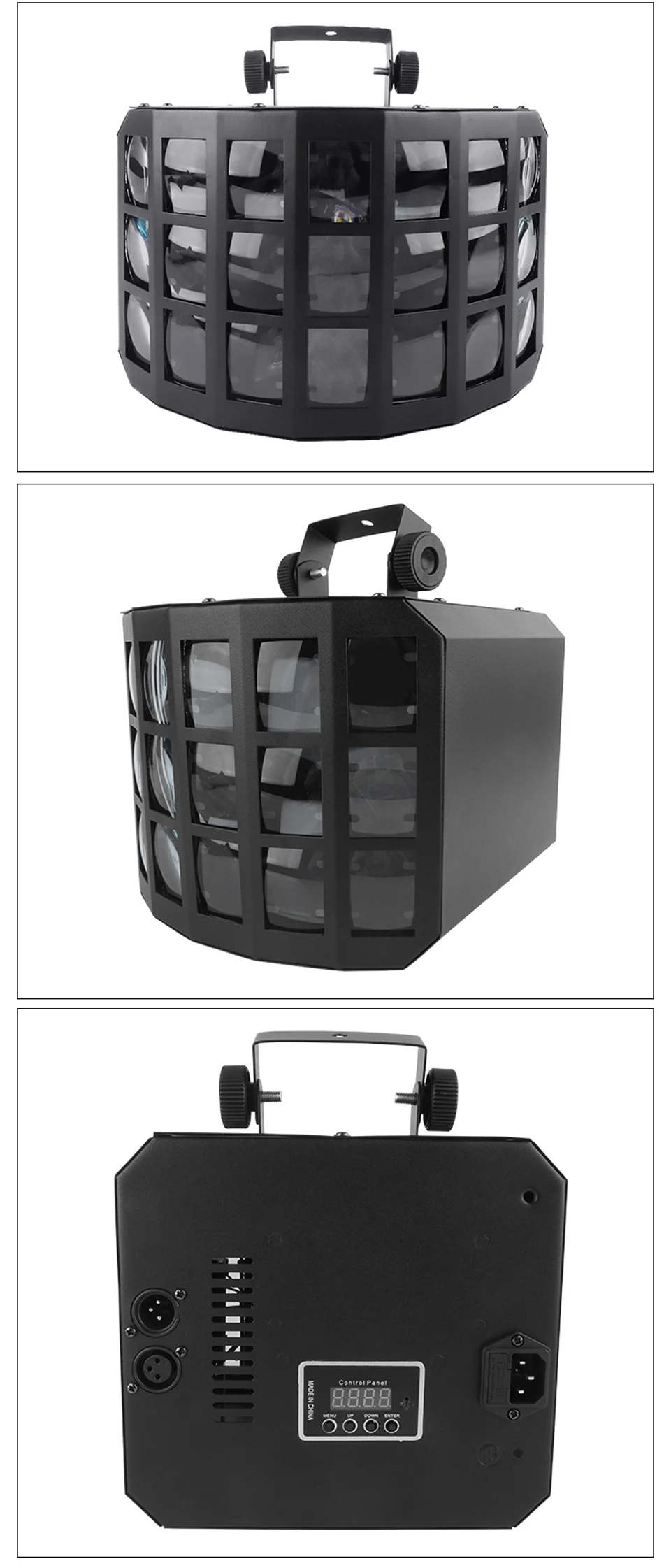 Three Layer LED Butterfly Light RGB Beam Laser Pattern Light Led DJ Stage Butter