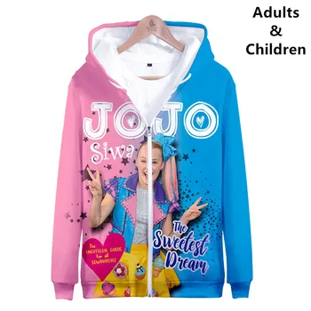 

3D JOJO SIWA Hoodies Boys Girls Sweatshirt Harajuku Autumn Kids Tops Print JOJO SIWA 3D Hoodie Men Women Zipper