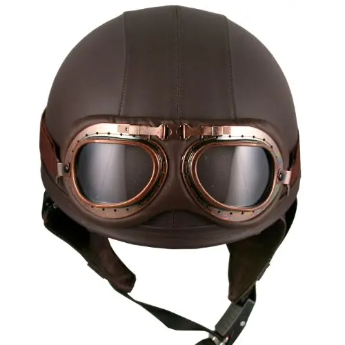 Vintage Motorcycle Goggles Glasses Pilot Motorbike goggles Retro Jet Helmet Eyewear ATV Cruiser chopper Anti-UV Ski Glasses