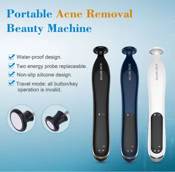 

Home Use Handheld Waterproof ozone Electric Acne Removal Facial Pores Cleaner with 2 probe